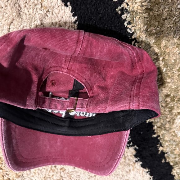 NWOT LESS PEOPLE MORE PETS Burgundy Ball Cap Adjustable Sizing - People < Pets - Picture 8 of 8